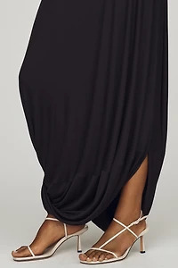 By Anthropologie Knit Draped Midi Skirt