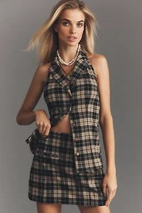Pilcro Menswear Plaid Mini Skirt