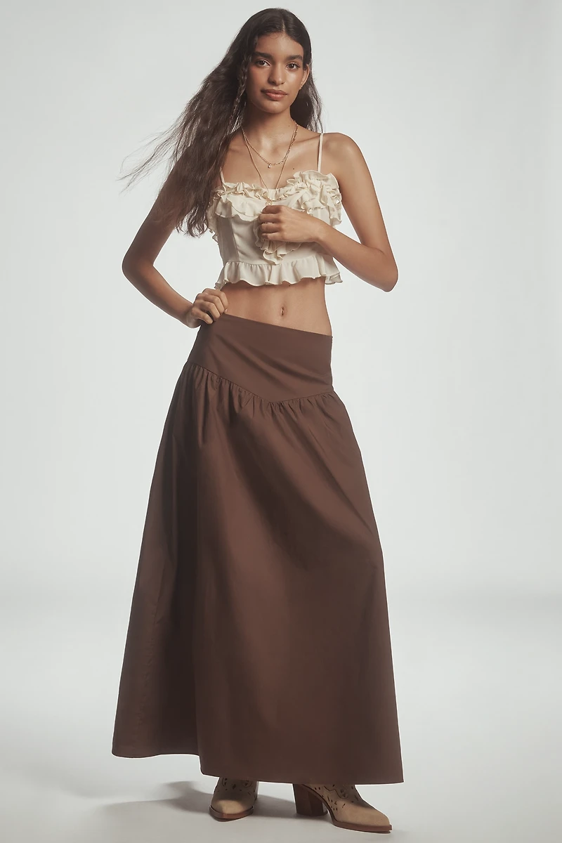 Glamorous Drop-Waist Maxi Skirt