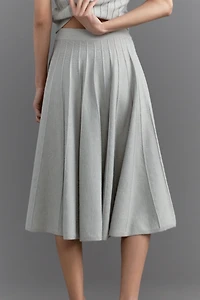 Maeve Pleated Sweater Midi Skirt