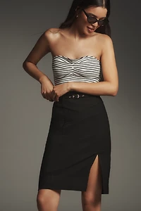 By Anthropologie Belted Pencil Skirt: Magic Fabric Edition