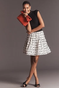 Maeve Bow Mini Skirt