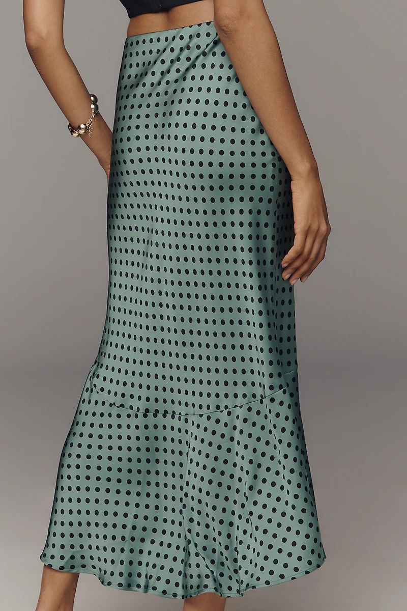 Maeve Bias Ruffled Midi Skirt