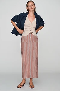 Maeve Colette Plaid Maxi Skirt Magic Fabric