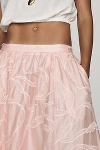 Maeve Jacie Textured Midi Skirt