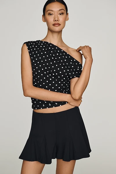 Maeve Godet Mini Skirt
