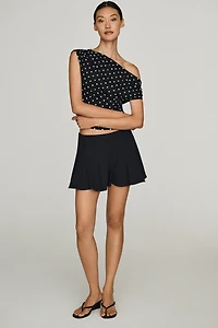 Maeve Godet Mini Skirt