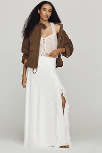 By Anthropologie Lara Ruffle Skirt