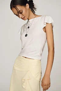 By Anthropologie Lara Ruffle Skirt