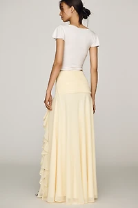 By Anthropologie Lara Ruffle Skirt