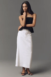 The Colette Linen Blend Maxi Skirt by Maeve