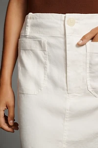 The Colette Linen Blend Maxi Skirt by Maeve