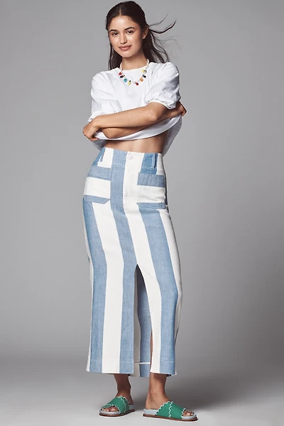 The Colette Linen Blend Maxi Skirt by Maeve