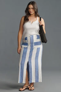The Colette Linen Blend Maxi Skirt by Maeve