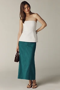 The Colette Linen Blend Maxi Skirt by Maeve