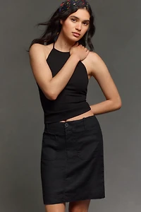 The Colette Linen Blend Mini Skirt by Maeve