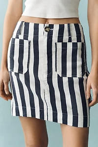 Colette Linen Blend Mini Skirt by Maeve