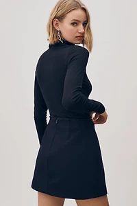 Avec Les Filles Floral Appliqué Mini Skirt