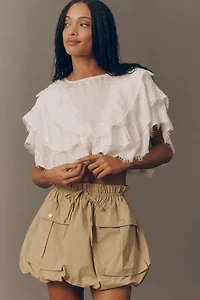 ASTR The Label Rey Cargo Bubble-Hem Skirt