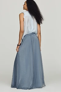Hutch Draped Chiffon Maxi Skirt