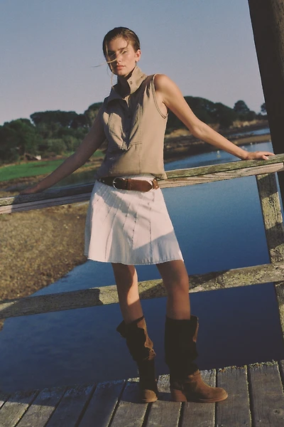 By Anthropologie The Exposed Mini Skirt