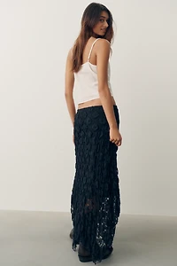 By Anthropologie Pucker Lace Midi Skirt