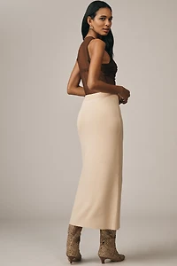 Endless Rose Knit A-Line Midi Skirt