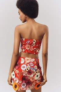 Endless Rose Floral Embroidered Mini Skirt