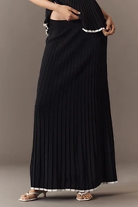 Endless Rose Pleated Knit Maxi Skirt