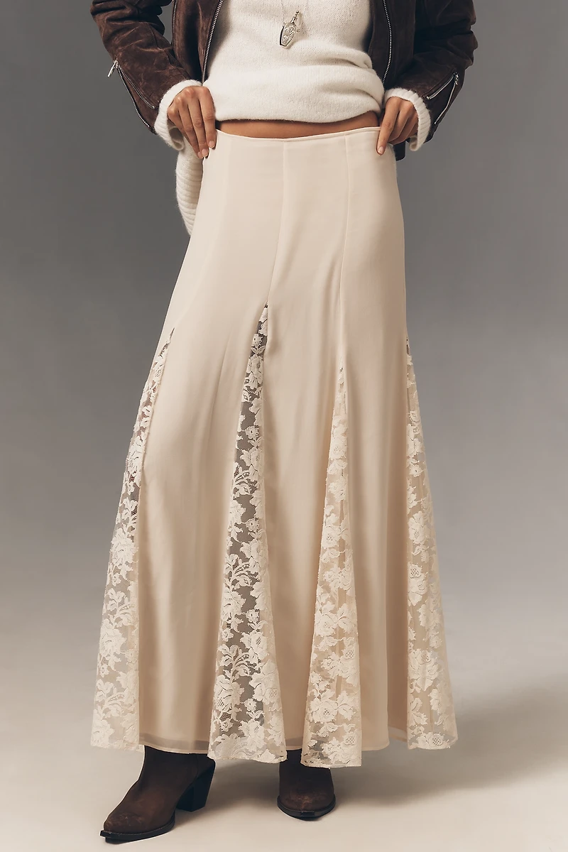 Shona Joy Presley Paneled Maxi Skirt