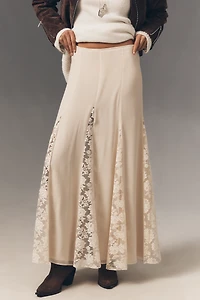 Shona Joy Presley Paneled Maxi Skirt