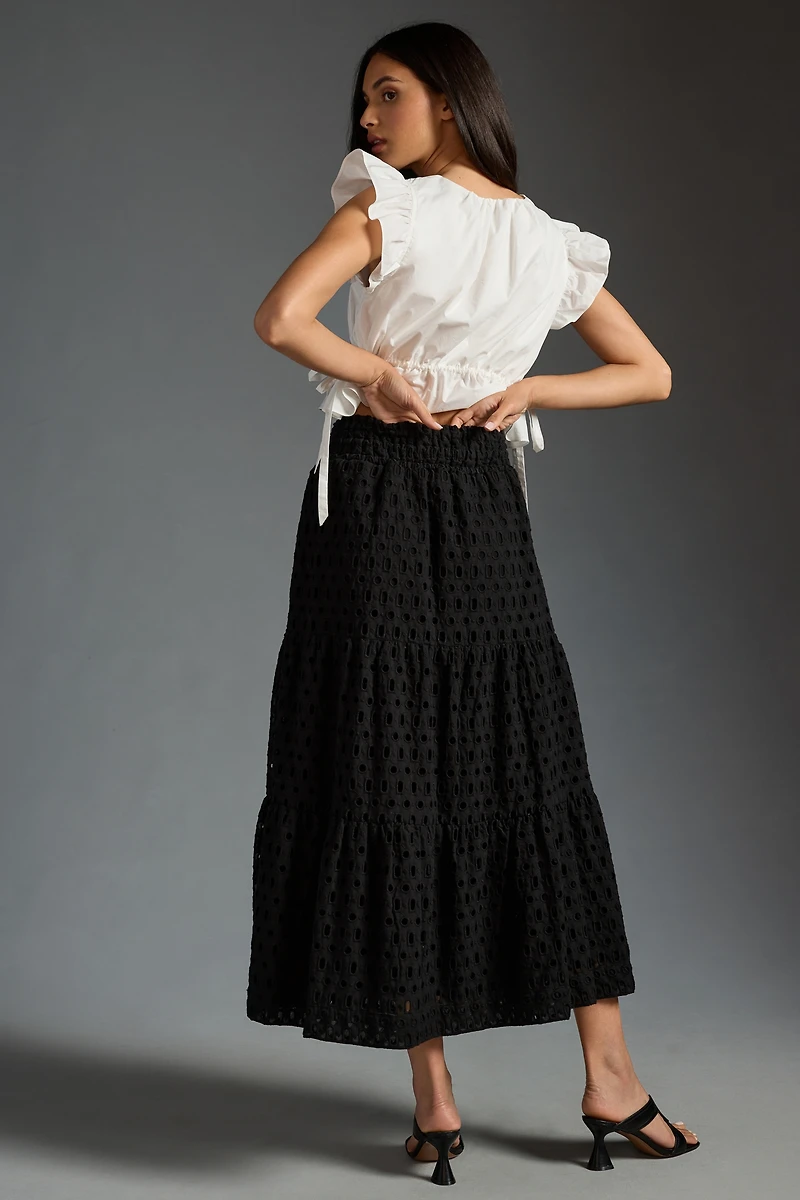 The Somerset Maxi Skirt: Eyelet Edition