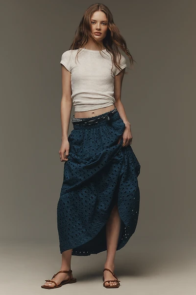 The Somerset Maxi Skirt: Eyelet Edition