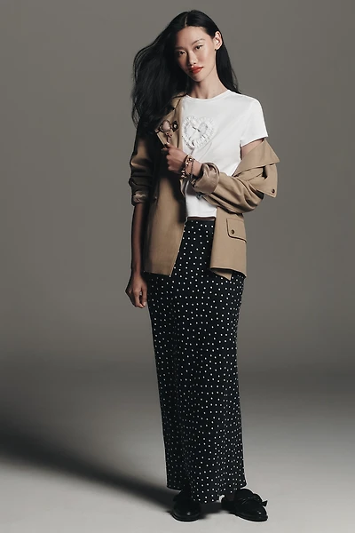 The Tilda Maxi Slip Skirt by Anthropologie