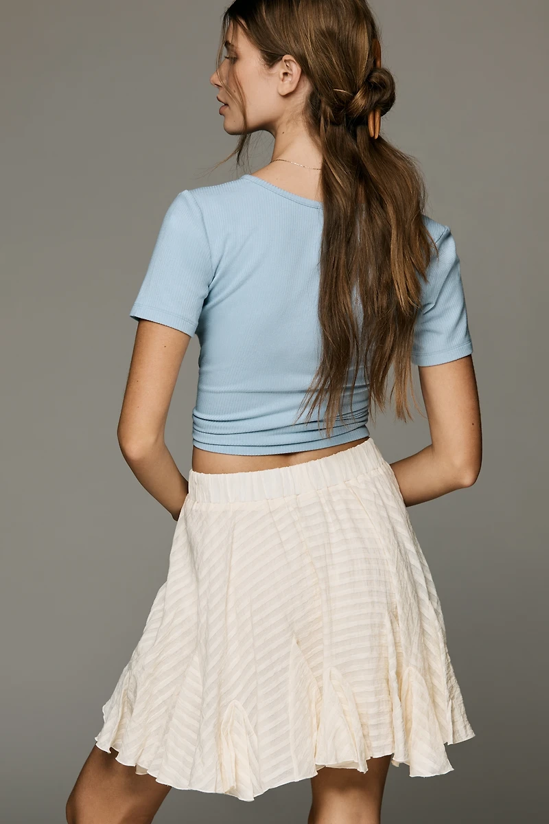 By Anthropologie Flirty Godet Skirt