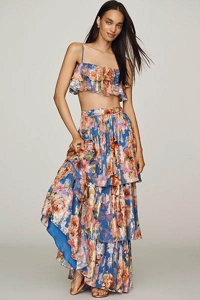 Hemant & Nandita Tiered Maxi Skirt