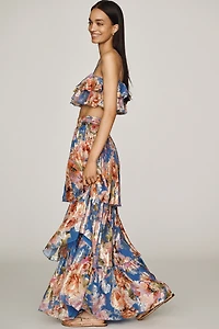Hemant & Nandita Tiered Maxi Skirt