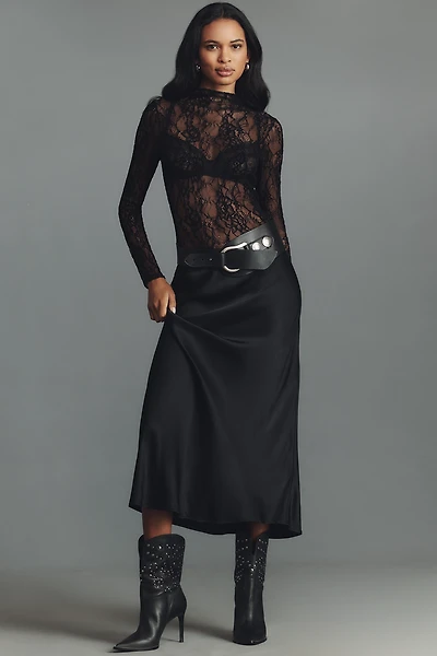 The Tilda Midi Slip Skirt