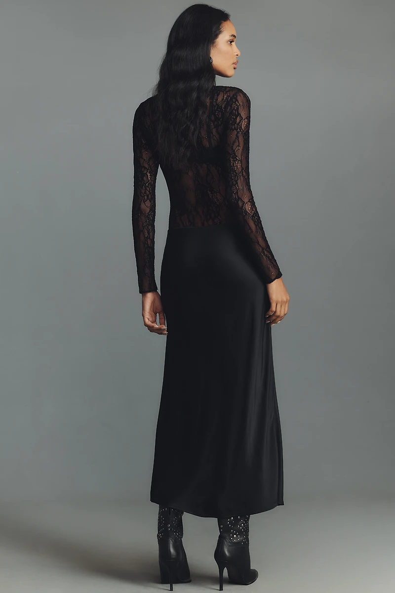 The Tilda Midi Slip Skirt