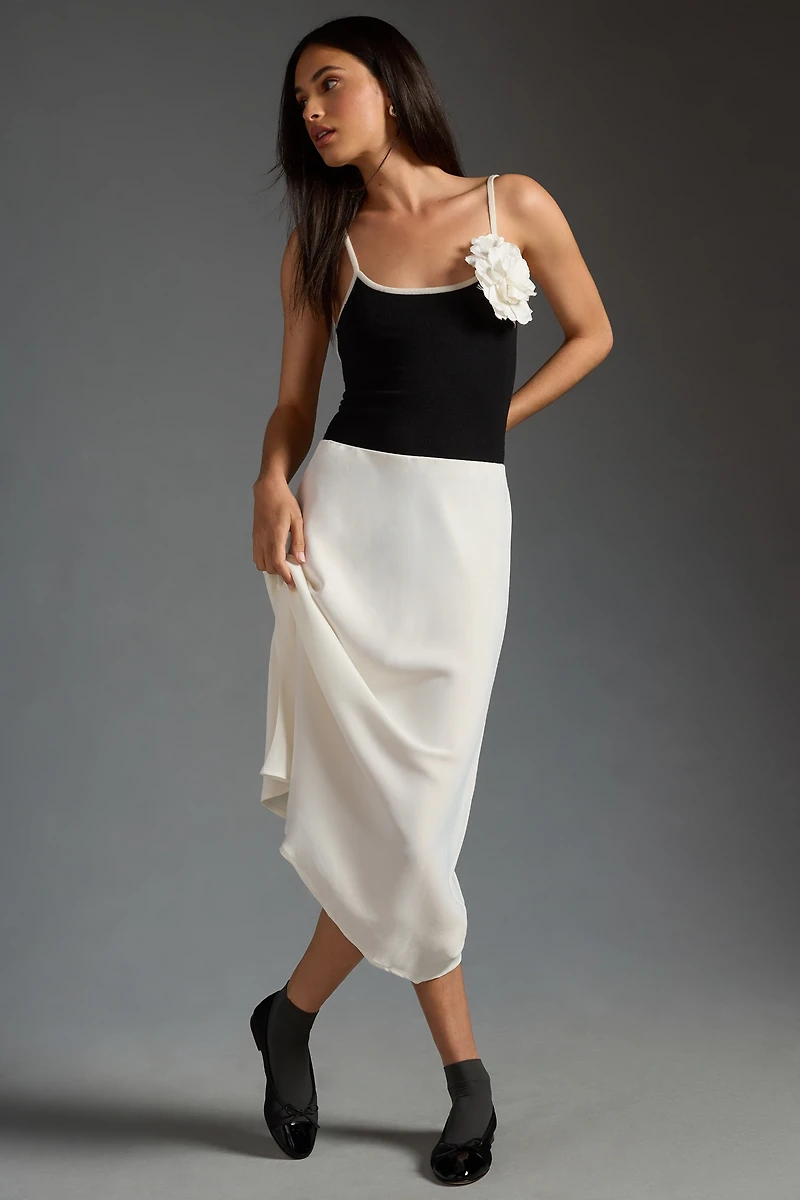 The Tilda Midi Slip Skirt