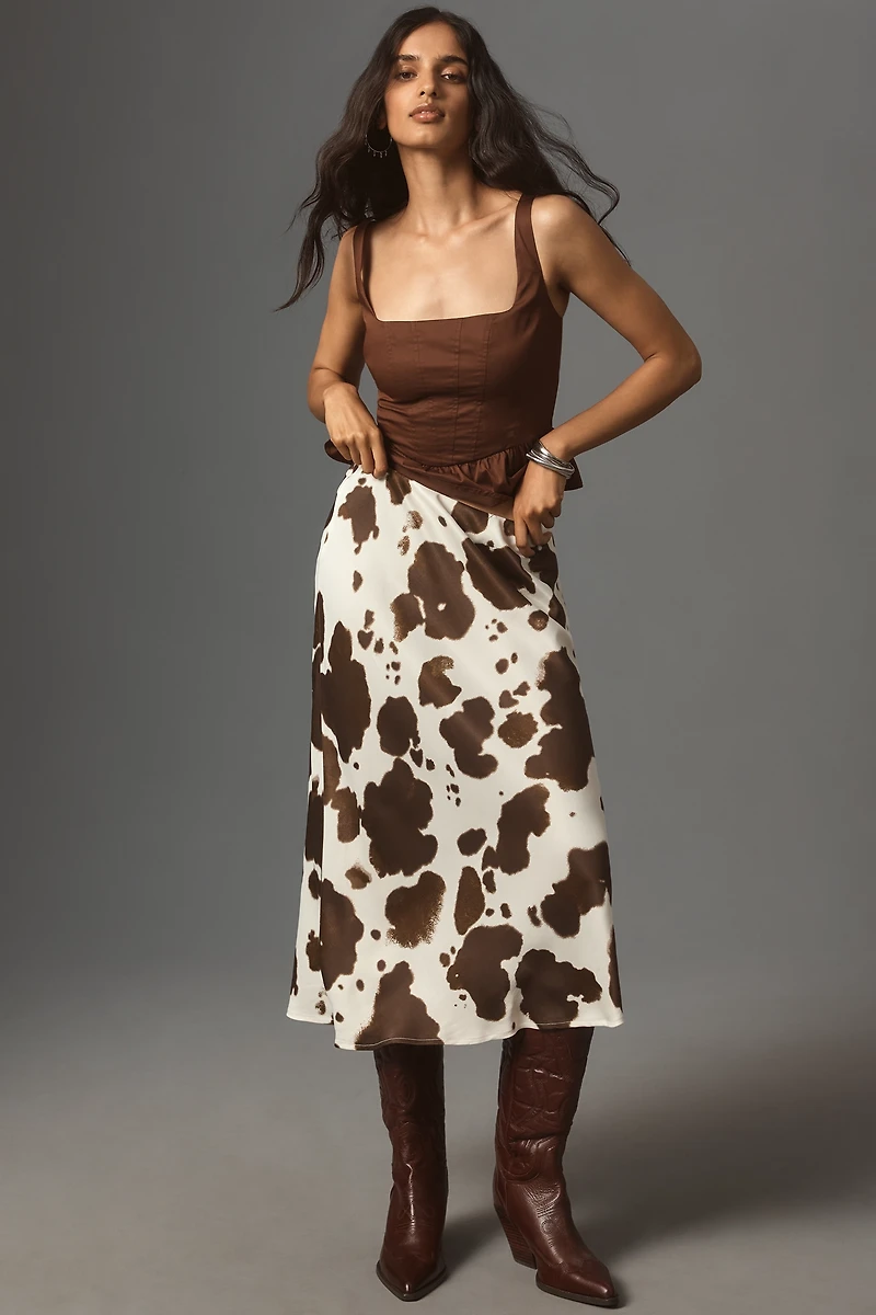 The Tilda Midi Slip Skirt