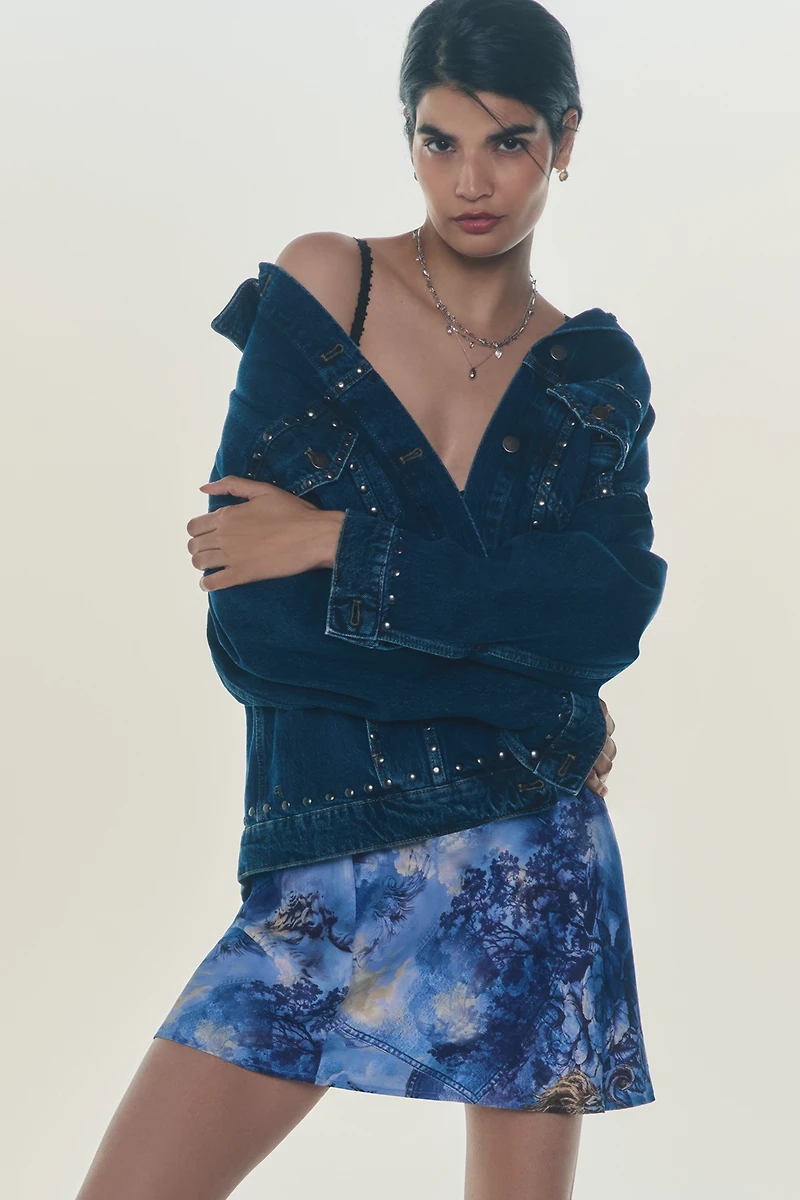 The Tilda Mini Slip Skirt