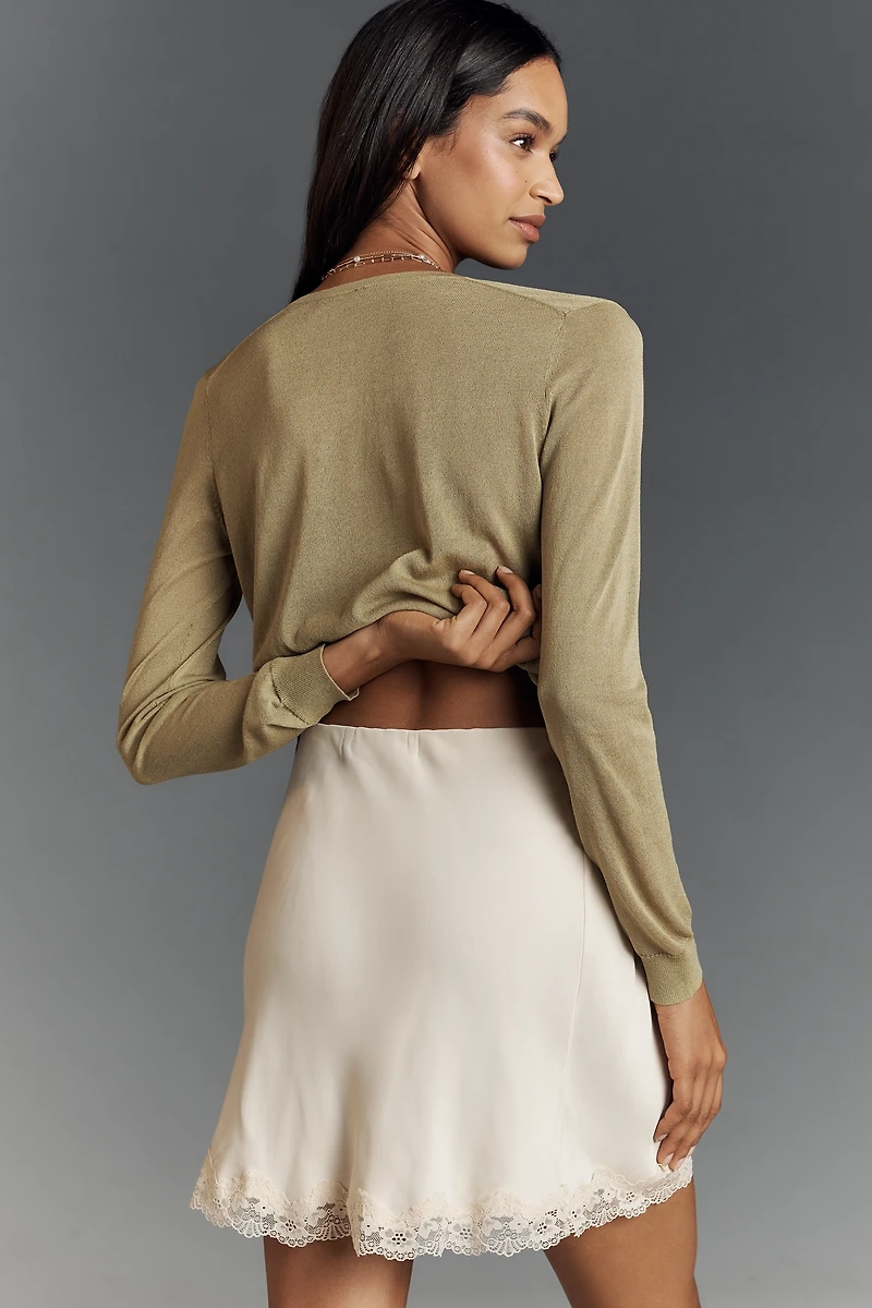 The Tilda Mini Slip Skirt: Lace Edition