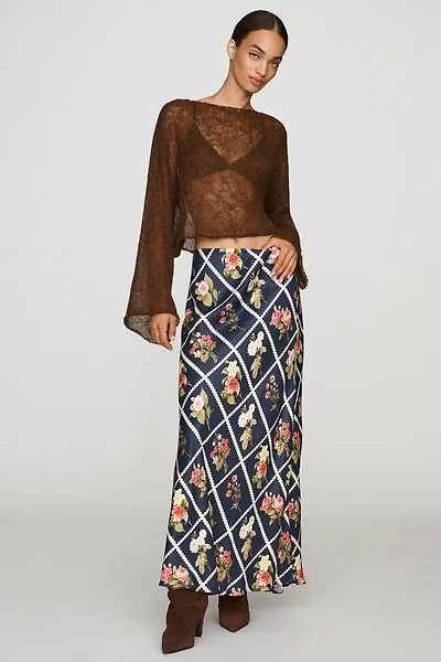 Tilda A-Line Maxi Slip Skirt