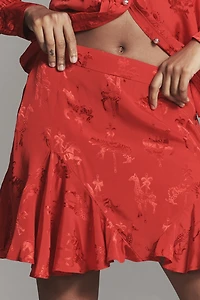 Maeve Flouncy Mini Skirt