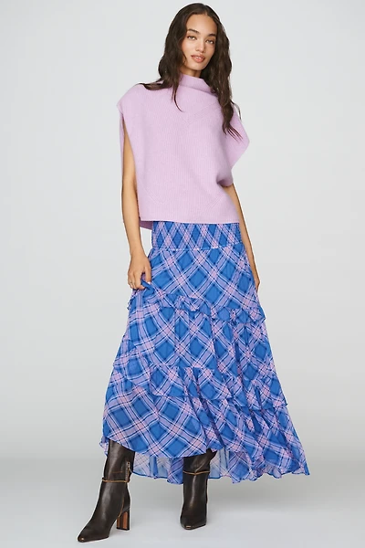 By Anthropologie Chloe Plaid Skirt