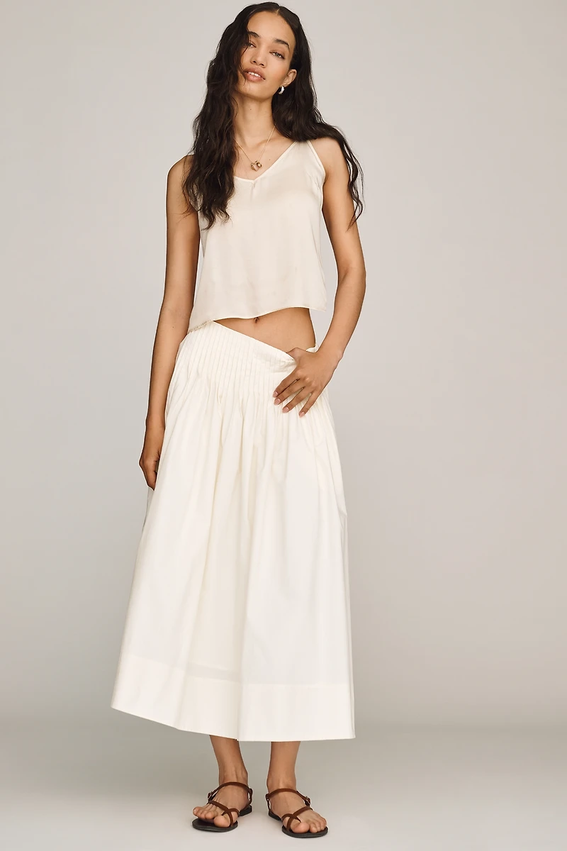 Find Me Now Cotton Full Maxi Skirt