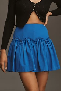 Mare Basque-Waist Mini Skirt