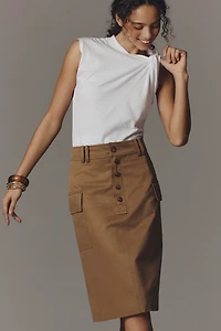 Mare Belted Cargo Pencil Skirt