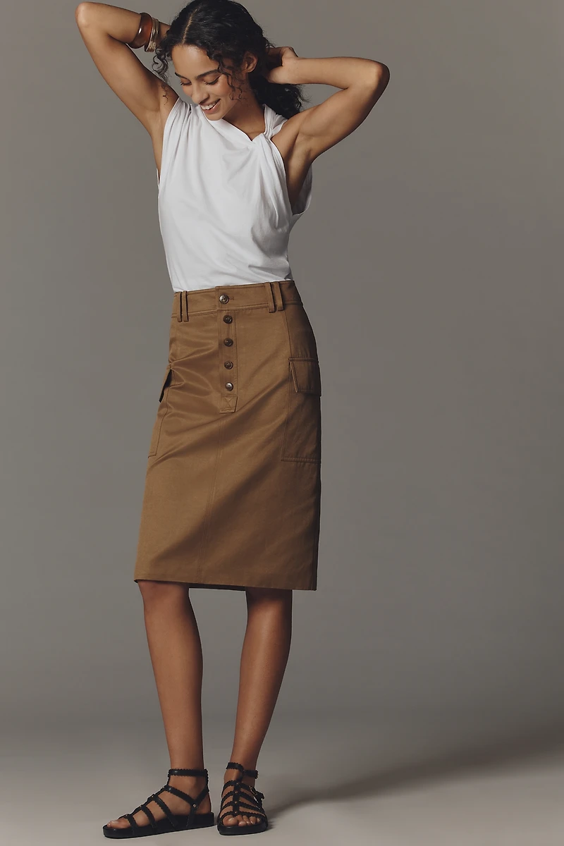 Mare Belted Cargo Pencil Skirt
